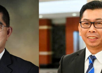 MOHAMAD Alamin (kanan) dilantik sebagai Timbalan Menteri Pendidikan II. manakala Maximus Ongkili dilantik semula sebagai sebagai Menteri di Jabatan Perdana Menteri (Hal Ehwal Sabah dan Sarawak).