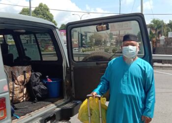 MI HAMIDI Nipah sebelum dihantar pulang ke Kampung Pagi, Hulu Tembeling, Pahang pada 3 Jun lalu.