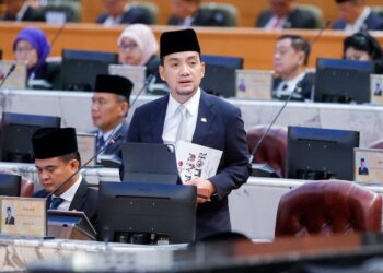 ONN Hafiz Ghazi menghadiri sidang DUN Johor di Kota Iskandar, Iskandar Puteri.