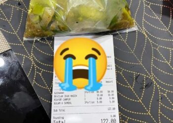 RESIT bayaran makanan sayur kailan ikan masin berharga RM18 yang tular di dalam media sosial hari ini dipercayai dimuat naik pelanggan sebuah restoran di Kepala Batas, Pulau Pinang