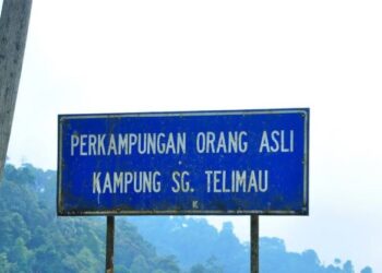 KAMPUNG Telimau merupakan antara empat perkampungan Orang Asli suku Semai di Pos Terisu, Cameron Highlands, Pahang. – FOTO MEDIA SOSIAL