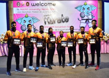 SKUAD karate cemerlang menyumbang enam emas buat kontinjen negara di Sukan Universiti ASEAN 2022.