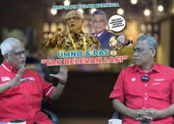 MAHFUZ Omar (kiri) ketika menyertai program bual bicara bertajuk PRU15 PH Kedah Bersedia: UMNO & Pas ‘Tak Relevan Lagi’ menerusi siaran secara langsung di media sosial.