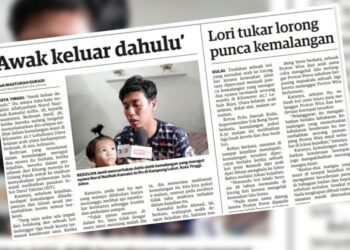 KERATAN laporan Utusan Malaysia.