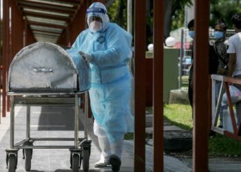 Kes kematian hari ini direkodkan sebanyak 195 kes. GAMBAR HIASAN