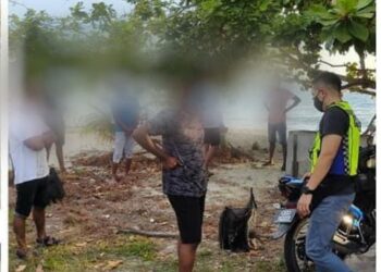 INDIVIDU yang dikompaun kerana berkelah di Manjung semalam