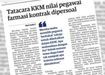 KERATAN laporan Utusan Malaysia semalam.