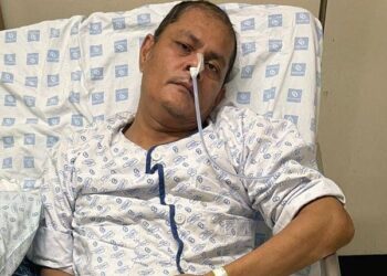 KEADAAN Kamarulzaman Mohd. Fauzi@Jazuli yang sudah sedarkan diri dan boleh berinteraksi sejak seminggu yang lalu di sebuah hospital di Korea Selatan.