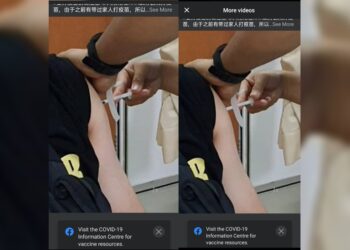 TANGKAP layar daripada video berdurasi 17 saat yang tular kononnya menunjukkan individu menerima suntikan vaksin kosong.