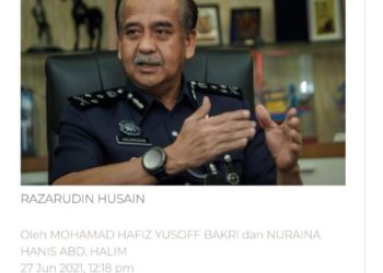 LAPORAN Utusan Malaysia  27 Jun lalu.
