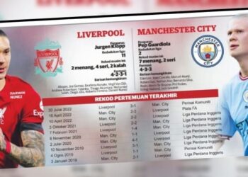 PERTEMBUNGAN Liverpool-Manchester City paling menjadi tumpuan minggu ini.