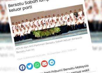 KERATAN laporan Utusan.