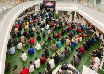 MUSOLLA di Malakat Mall, Cyberjaya tidak mendapat kelulusan untuk solat Jumaat oleh Jabatan Agama Islam Selangor. - GAMBAR MEDIA SOSIAL