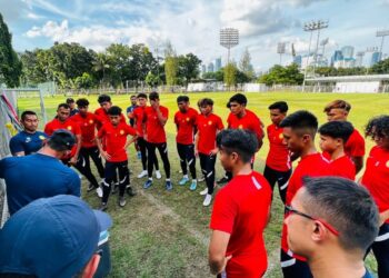 Skuad Bawah 19 tahun negara akan memulakan kempen Kejuaraan B-19 AFF 2022 menentang Kemboja di Stadium Madya, petang ini. -IHSAN FAM