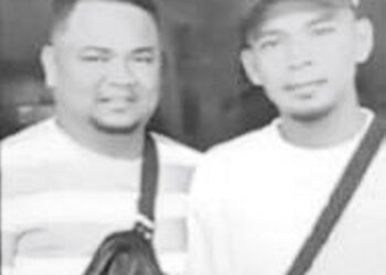 MOHD. Husaini Amir (kiri) dan Muhammad Amirul Syafiq terkorban dalam kemalangan di Kilometer 257.4, Lebuhraya Utara Selatan dekat Senawang, Negeri Sembilan, semalam.