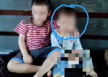 Kanak kanak yang maut dipatuk ular (kanan)  dalam kejadian di Rembau semalam.