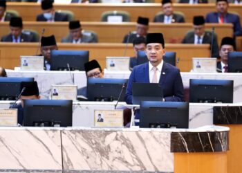 Onn Hafiz semasa sesi penggulungan dalam Sidang Dewan Undangan Negeri (DUN) Johor di Kota Iskandar.