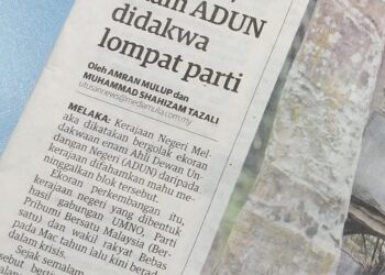 KERATAN akhbar Utusan Malaysia semalam.