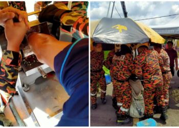 SEORANG lelaki hampir hancur jari tangan kirinya selepas tersepit pada mesin air tebu dalam kejadian di Taman Dato Shahbandar, Ampangan, Seremban hari ini.