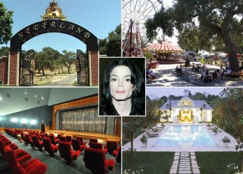 RUMAH mendiang Michael Jackson, Neverland Ranch di California. -MIRROR