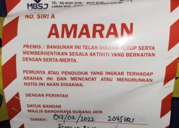 MBSJ menutup dan memberhentikan segala aktiviti berkaitan pusat servis kereta haram yang dibina tanpa kelulusan di sebuah tapak yang sebelum ini diluluskan untuk pembinaan stesen minyak di Taman Puncak Jalil, Selangor.