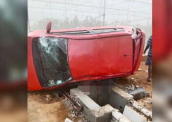 KEADAAN kenderaan terlibat kemalangan meragut satu nyawa  di Jalan Langkap - Dangi, Kuala Pilah, Negeri Sembilan, petang semalam.
