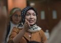 NAD ZAINAL ditemui semasa penggambaran telefilem, Mendarat Di Syurga, di Petaling Jaya, hari ini. -UTUSAN/M.FIRDAUS M.JOHARI