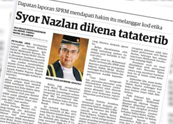 KERATAN laporan Utusan Malaysia.