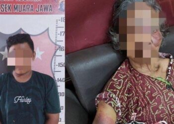 SUSPEK kini ditahan selepas mencederakan neneknya menggunakan gayung mandi dalam kejadian di Kalimantan Timur. - AGENSI