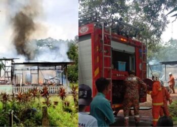 KEJADIAN kebakaran melibatkan sebuah rumah di Felda Palong 8, Jempol, Negeri Sembilan, petang tadi.