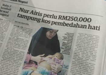 KERATAN akhbar Utusan Malaysia 4 Disember lalu.