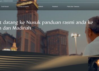 TANGKAP layar aplikasi Nusuk versi bahasa Melayu yang diluncurkan oleh pihak kerajaan Arab Saudi pada hari ini.