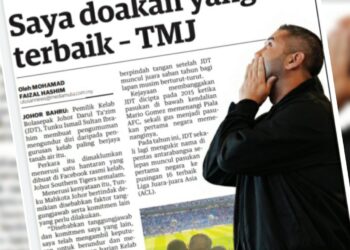 KERATAN laporan Utusan Malaysia.