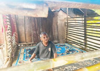 PITAL Tunggal di rumahnya di Kampung Orang Asli Guntur, Batu Kikir, Kuala Pilah, Negeri Sembilan. - UTUSAN/AFIFI HAFIZ MOHD. NOR
