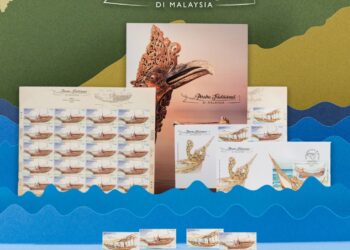 TANGKAP layar setem khas yang bertemakan Perahu Tradisional di Malaysia terbitan terbaharu Pos Malaysia Berhad.