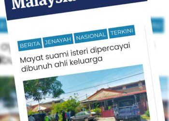 KERATAN laporan Utusan Online semalam.