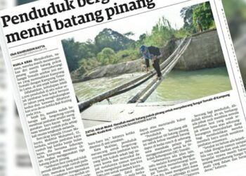 KERATAN laporan Utusan Malaysia semalam.