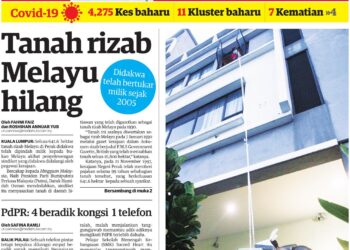 Laporan Mingguan Malaysia bertarikh 24 Januari 2021 mengenai Tanah Rizab Melayu yang ditukar milik.