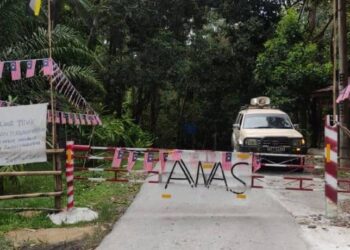 PENDUDUK Orang Asli di Kampung Chadak, Perak antara lokaliti dikenakan PKPD ekoran kluster komuniti. – MEDIA SOSIAL