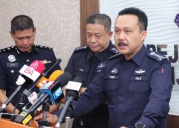 YUSRI Hassan Basri dalam sidang akhbar berkaitan pasca PRU15  di IPK Perak di Ipoh hari ini. - FOTO/MUHAMAD NAZREEN SYAH MUSTHAFA