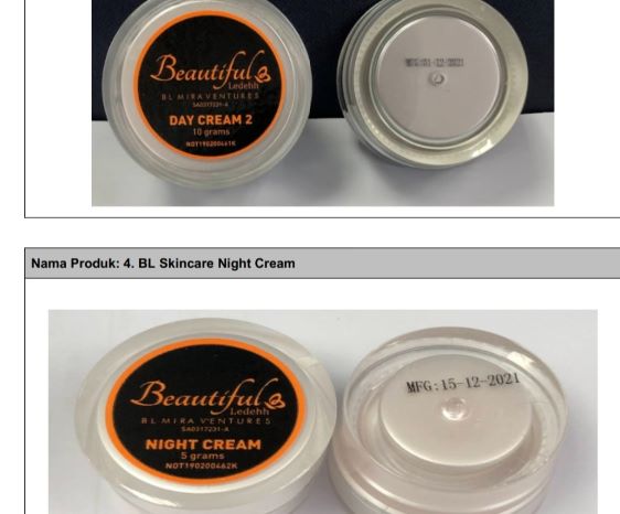 Empat produk kecantikan dikesan beracun.....Biela Beauty Glowing Night