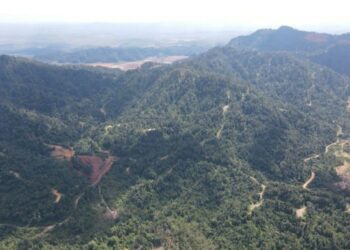 TANGKAP layar kawasan cadangan projek perlombongan bijih besi di Hutan Simpan Besul, Daerah Dungun, Terengganu. - FOTO/IHSAN JAS
