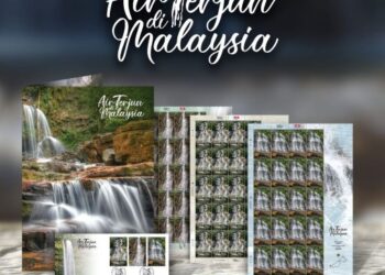 TANGKAP layar setem khas yang bertemakan Air Terjun di Malaysia terbitan terbaharu oleh Pos Malaysia Berhad.