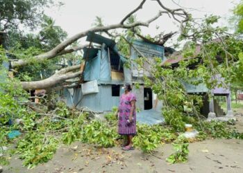 RUMAH pusaka di Jalan Pondok Upeh, Balik Pulau, Pulau Pinang berusia 38 tahun yang dihuni M. Guneswary, 58, bersama enam lagi ahli keluarganya hampir ranap selepas dihempap pokok sentul dalam kejadian awal pagi tadi.