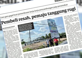 KERATAN laporan Utusan Malaysia.