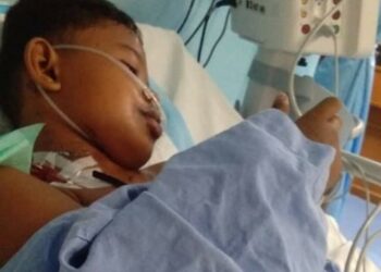 KEADAAN terkini Mohamad Shahrul Rizal Mohd. Azizi selepas menjalani rawatan dan pembedahan di HUSM, Kubang Kerian, Kelantan. - IHSAN KELUARGA