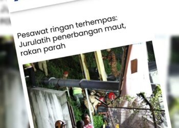 KERATAN laporan Utusan Online.