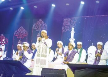 NAZREY bersyukur diberi peluang menyampaikan lagu yang mengingatkan audiens kepada Allah SWT.