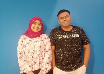 NURULAIN Shaari dan suaminya,Faris Haris Kechik