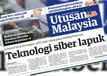 KERATAN laporan Utusan Malaysia.